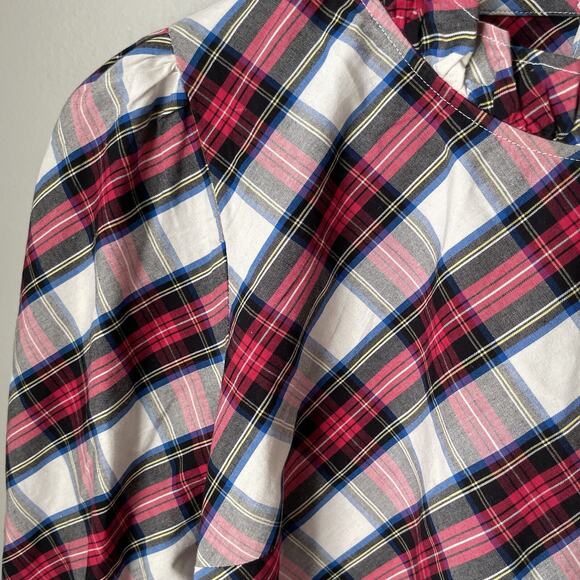 J. Crew Factory Cotton-blend poplin ruffleneck top Womens Size Small - Picture 9 of 11